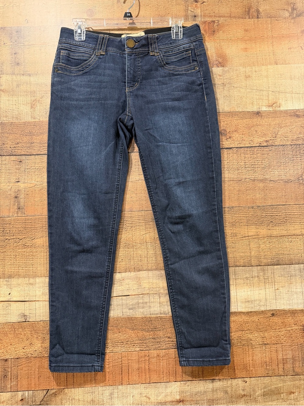 Democracy Women's Indigo With Slimming Panel Stretchy Skinny Jeans Size 6